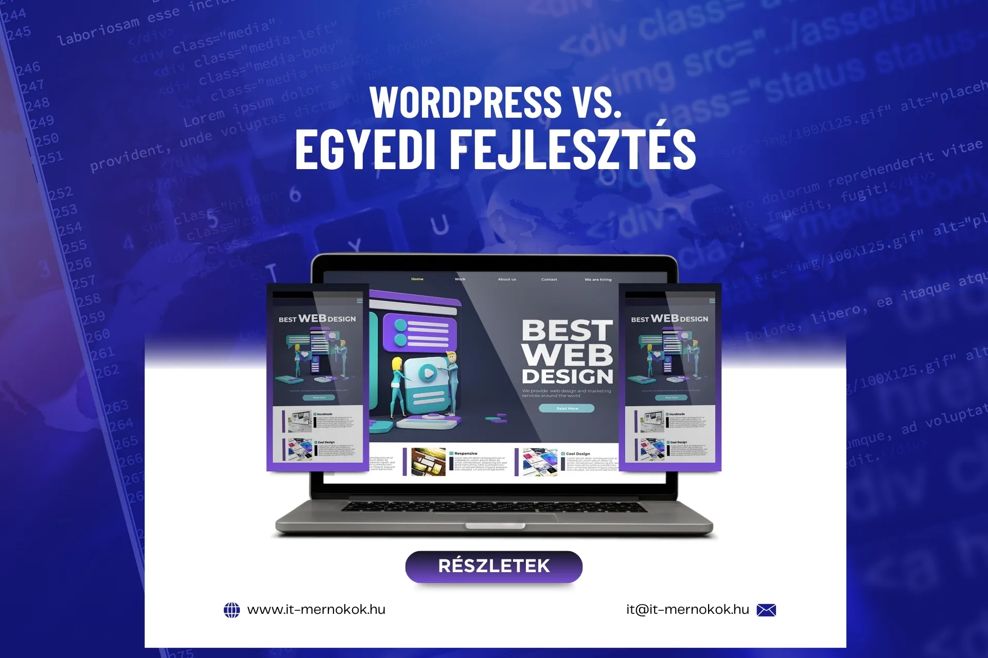 WordPress vs. Egyedi fejlesztés